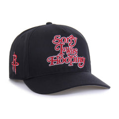 Houston Rockets Brand Seen by '47 Sorry I Was Hooping Hitch Adjustable Hat sale - Black | 47 brand outlet