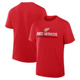 Detroit Red Wings Fanatics Centennial T-Shirt Red