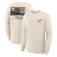 Detroit Red Wings Fanatics Centennial Legacy Long Sleeve T-Shirt Beige