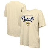 Indiana Pacers Majestic Threads Women's Oversized T-Shirt - Cream outlet