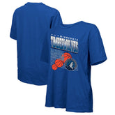 Minnesota Timberwolves Majestic Threads Women's Oversized T-Shirt - Royal cheap
