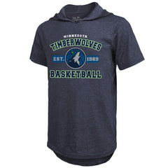 Minnesota Timberwolves Majestic Threads Tri-Blend Hoodie T-Shirt - Navy shop