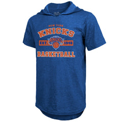 New York Knicks Majestic Threads Tri-Blend Hoodie T-Shirt - Royal discount