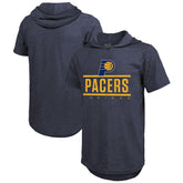 Indiana Pacers Majestic Threads Tri-Blend Hoodie T-Shirt - Navy cheap
