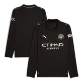 Manchester City 2025/26 Away Replica Long Sleeve Jersey - Black | Puma shop
