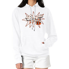Cincinnati Bengals Starter Women's Drive-In Sign Pullover Hoodie - White for sale
