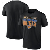 New York Knicks Striped T-Shirt - Black outlet