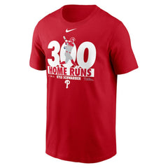 Kyle Schwarber Philadelphia Phillies 300 Home Runs Milestone T-Shirt - Red | Nike