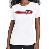 Atlanta Falcons Starter Women's Team Stripe T-Shirt - White discount