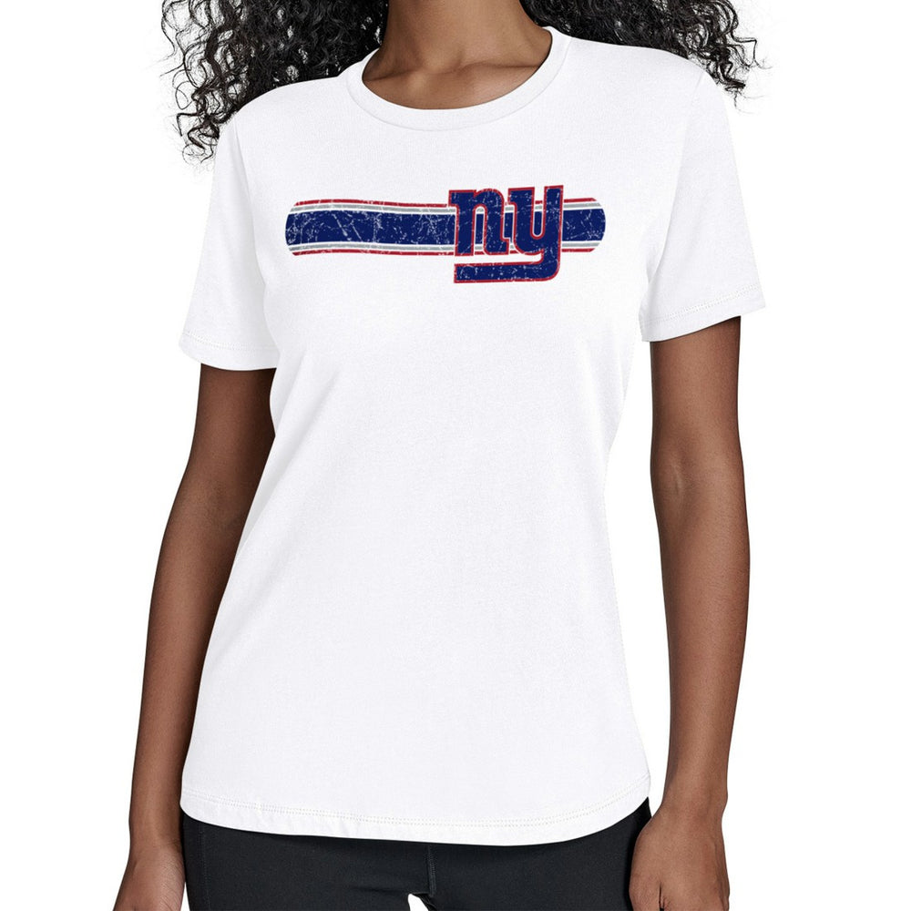 New York Giants Starter Women's Team Stripe T-Shirt - White discount