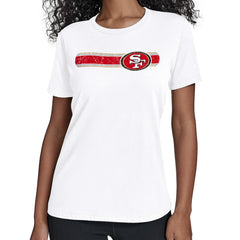 San Francisco 49ers Starter Women's Team Stripe T-Shirt - White for sale
