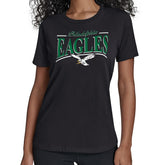 Philadelphia Eagles Starter Women's Throwback Arch Stripe T-Shirt - Black outlet