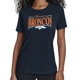 Denver Broncos Starter Women's Arch Stripe T-Shirt - Navy sale