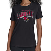 Arizona Cardinals Starter Women's Arch Stripe T-Shirt - Black discount