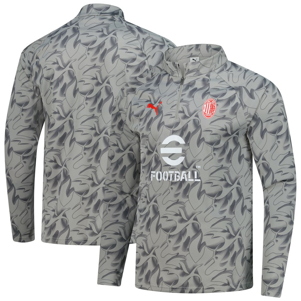 AC Milan 2025/26 Pre-Match dryCell Quarter-Zip Top - Gray | Puma sale