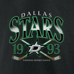 Dallas Stars Retro Cross Sticks T-Shirt Black
