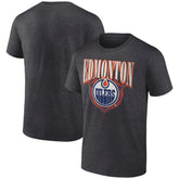 Edmonton Oilers Retro Seal T-Shirt Charcoal