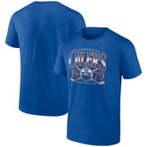 Edmonton Oilers Retro Cross Sticks T-Shirt Royal