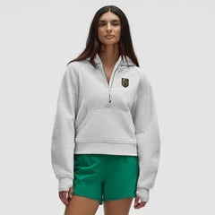 Vegas Golden Knights lululemon Women's Scuba Oversized Half-Zip Hoodie Heathered Core Ultra Light Grey
