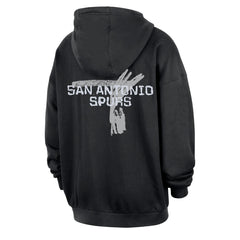 San Antonio Spurs Courtside Club Premium Hoodie - Black | Nike outlet