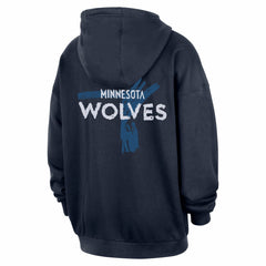 Minnesota Timberwolves Courtside Club Premium Hoodie - Navy | Nike online