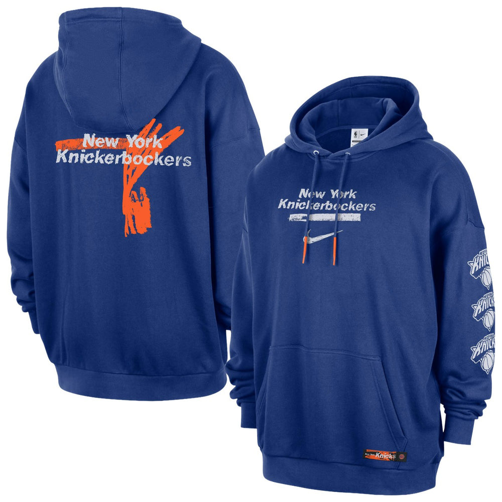 New York Knicks Courtside Club Premium Hoodie - Blue | Nike shop