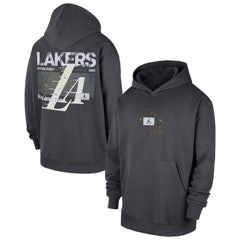 Los Angeles Lakers Jordan Brand Statement Jumpman Flight Premiere Hoodie - Anthracite online