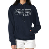 Dallas Cowboys Starter Women's Groovy Script Pullover Hoodie - Navy cheap