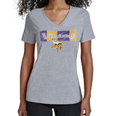 Minnesota Vikings Starter Women's Color Shading V-Neck T-Shirt - Gray cheap