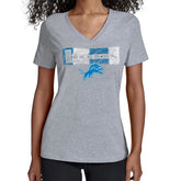 Detroit Lions Starter Women's Color Shading V-Neck T-Shirt - Gray discount
