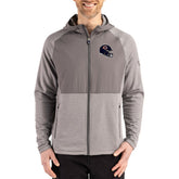 Chicago Bears Cutter & Buck Peshastin Eco Fleece Recycled Raglan Full-Zip Tri-Blend Hybrid Jacket - Heather Gray discount