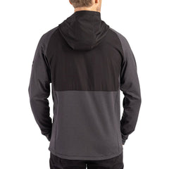 Jacksonville Jaguars Cutter & Buck Peshastin Eco Fleece Recycled Raglan Full-Zip Tri-Blend Hybrid Jacket - Heather Black online
