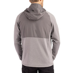 Jacksonville Jaguars Cutter & Buck Peshastin Eco Fleece Recycled Raglan Full-Zip Tri-Blend Hybrid Jacket - Heather Gray sale