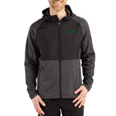 New York Jets Cutter & Buck Peshastin Eco Fleece Recycled Raglan Full-Zip Tri-Blend Hybrid Jacket - Heather Black cheap