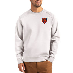 Chicago Bears Cutter & Buck Throwback Roam Recycled Raglan Pullover Sweatshirt - Gray sale
