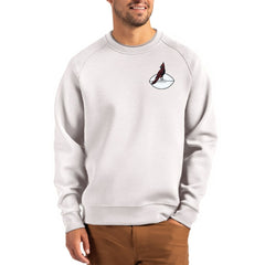 Arizona Cardinals Cutter & Buck Throwback Roam Recycled Raglan Pullover Sweatshirt - Gray cheap