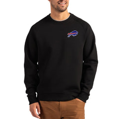 Buffalo Bills Cutter & Buck Primary Logo Roam Recycled Raglan Pullover Sweatshirt - Black cheap