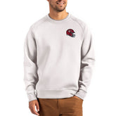 Kansas City Chiefs Cutter & Buck Helmet Roam Recycled Raglan Pullover Sweatshirt - Gray outlet