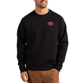 San Francisco 49ers Cutter & Buck Throwback Roam Recycled Raglan Pullover Sweatshirt - Black online