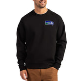 Seattle Seahawks Cutter & Buck Throwback Roam Recycled Raglan Pullover Sweatshirt - Black outlet