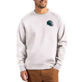Philadelphia Eagles Cutter & Buck Helmet Roam Recycled Raglan Pullover Sweatshirt - Gray cheap