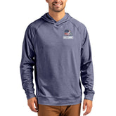 Cleveland Browns Cutter & Buck Adapt Americana Knit Recycled Raglan Pullover Hoodie - Heather Navy outlet