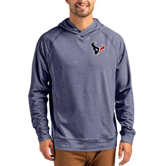 Houston Texans Cutter & Buck Adapt Knit Recycled Raglan Pullover Hoodie - Heather Navy discount