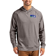 Seattle Seahawks Cutter & Buck Adapt Historic Knit Recycled Raglan Pullover Hoodie - Heather Gray outlet