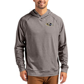 Baltimore Ravens Cutter & Buck Adapt Knit Recycled Raglan Pullover Hoodie - Heather Gray sale