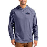 Baltimore Ravens Cutter & Buck Adapt Americana Knit Recycled Raglan Pullover Hoodie - Heather Navy discount