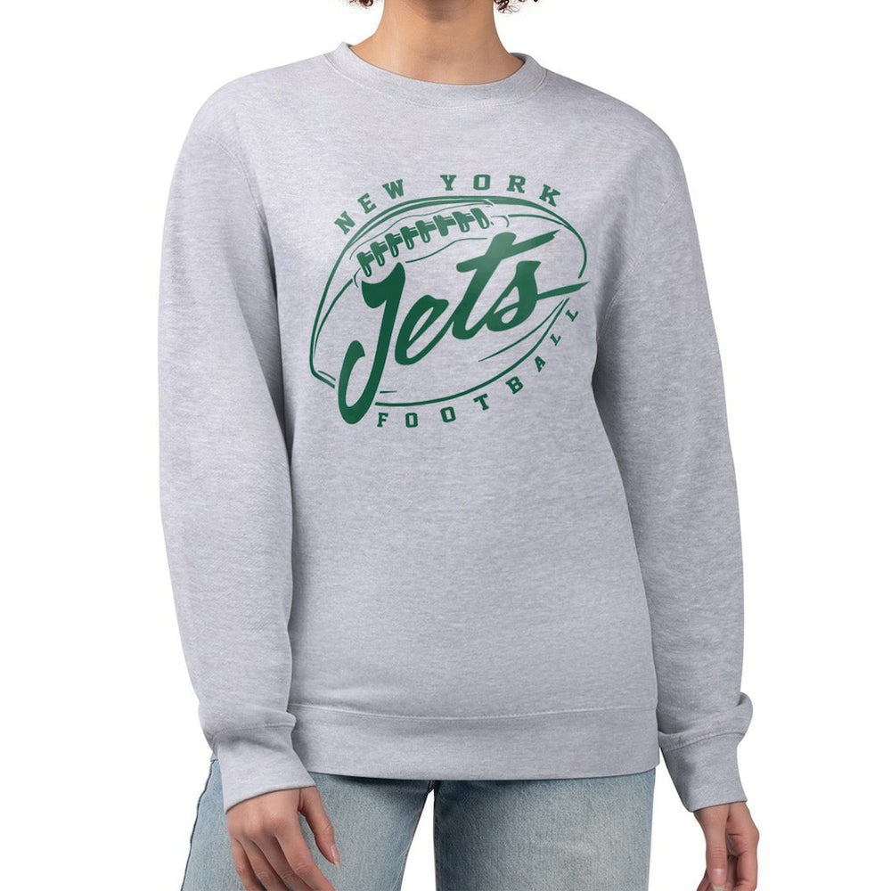New York Jets G-III 4Her by Carl Banks Women's Football Fleece Pullover Sweatshirt - Gray sale