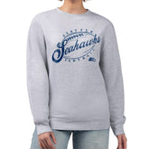 Seattle Seahawks G-III 4Her by Carl Banks Women's Distressed Graphics Fleece Pullover Sweatshirt - Gray online
