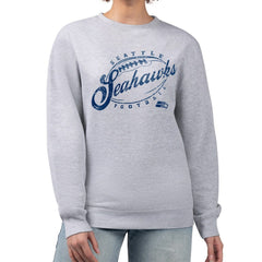 Seattle Seahawks G-III 4Her by Carl Banks Women's Distressed Graphics Fleece Pullover Sweatshirt - Gray online