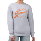 Denver Broncos G-III 4Her by Carl Banks Women's Distressed Graphics Fleece Pullover Sweatshirt - Gray cheap